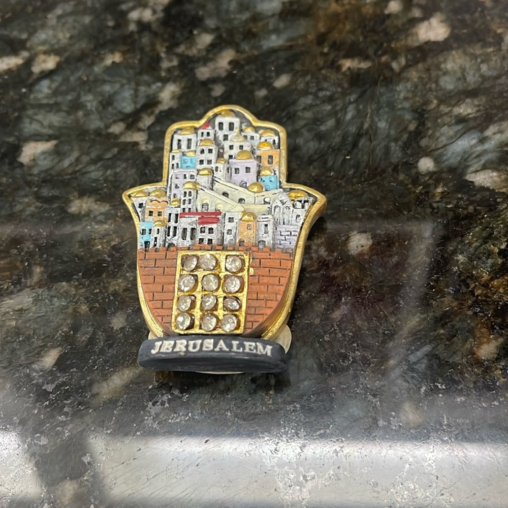 New Jerusalem Holy land Refrigerator Magnet by Karshi